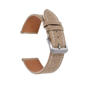 Beige Handmade Denim Watch Strap – DenimaTex™ by Retention Time