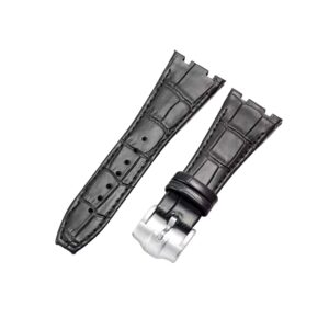 Crocodile Strap - For all Audemars Piguet Royal Oak 41mm - Black