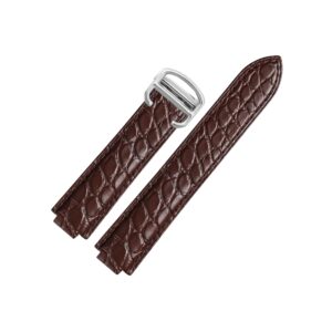 Crocodile Strap - For Cartier Ballon Bleu - Brown
