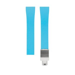 CTS Rubber Strap - Cartier Santos-Dumont - Light Blue