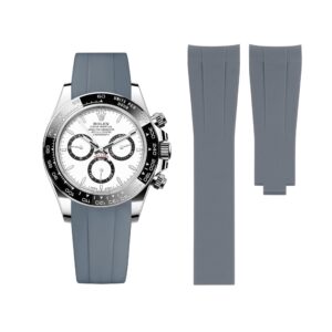 Deployant Rubber Strap - For Rolex Daytona - Grey