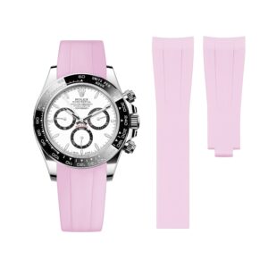 Deployant Rubber Strap - For Rolex Daytona - Pink