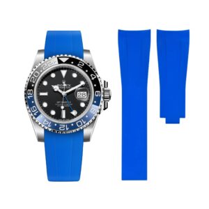 Deployant Rubber Strap - For Rolex GMT-Master II - Blue