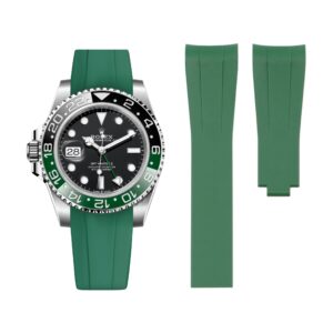 Deployant Rubber Strap - For Rolex GMT-Master II - Green