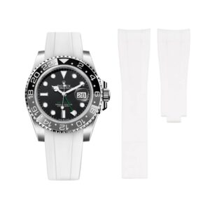 Deployant Rubber Strap - For Rolex GMT-Master II - White