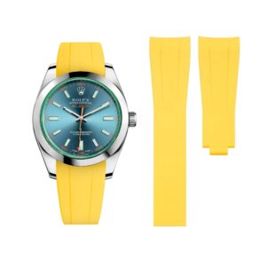 Deployant Rubber Strap - For Rolex Milgauss - Yellow