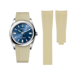 Deployant Rubber Strap - For Rolex Oyster Perpetual 36mm - Beige