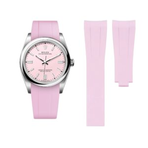 Deployant Rubber Strap - For Rolex Oyster Perpetual 36mm - Pink