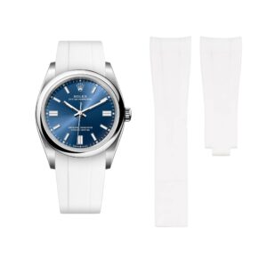 Deployant Rubber Strap - For Rolex Oyster Perpetual 36mm - White