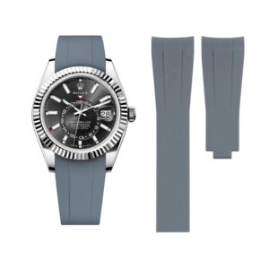 Deployant Rubber Strap - For Rolex Sky-Dweller - Grey