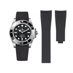 Deployant Rubber Strap - For Rolex Submariner - Black