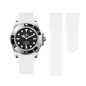 Deployant Rubber Strap - For Rolex Submariner - White