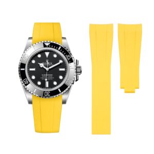 Deployant Rubber Strap - For Rolex Submariner - Yellow