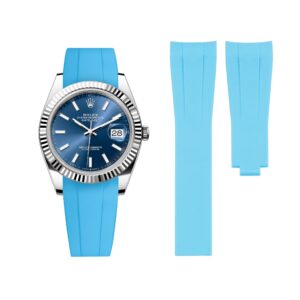 Deployant Strap - For Rolex Datejust 41mm - Light Blue