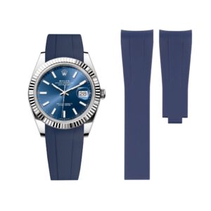 Deployant Strap - For Rolex Datejust 41mm - Navy Blue