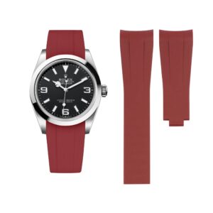Deployant Strap - For Rolex Explorer I - Bordeaux