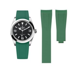Deployant Strap - For Rolex Explorer I - Green