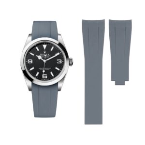 Deployant Strap - For Rolex Explorer I - Grey