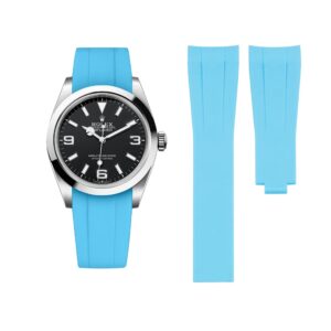 Deployant Strap - For Rolex Explorer I - Light Blue