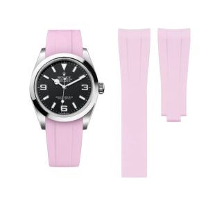 Deployant Strap - For Rolex Explorer I - Pink