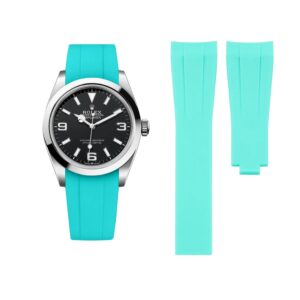 Deployant Strap - For Rolex Explorer I - Turquoise