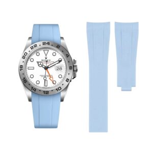 Deployant Strap - For Rolex Explorer II - Baby Blue