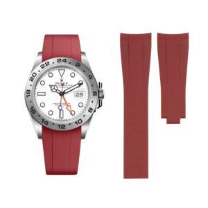 Deployant Strap - For Rolex Explorer II - Bordeaux