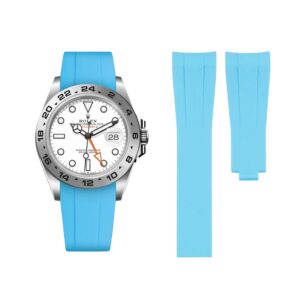 Deployant Strap - For Rolex Explorer II - Light Blue