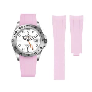 Deployant Strap - For Rolex Explorer II - Pink