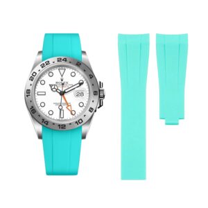 Deployant Strap - For Rolex Explorer II - Turquoise
