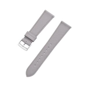Grey Leather Watch Strap – Handcrafted Replacement Band – Retention Time