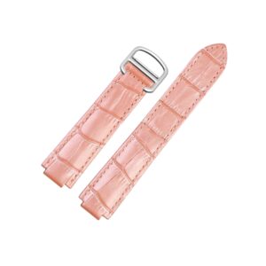 Leather Strap - For Cartier Ballon Bleu - Pink