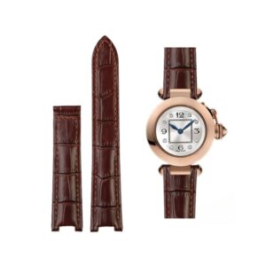 Leather Strap - For Cartier Pasha - Brown