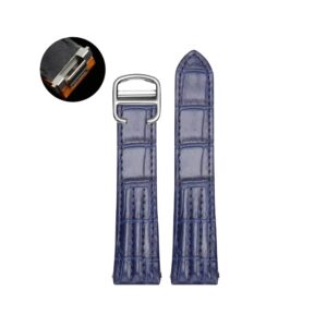Leather Strap - For Cartier Roadster - Blue