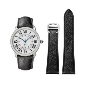 Leather Strap - For Cartier Ronde Models - Black