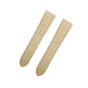 Leather Strap - For Cartier Santos 100 - Beige