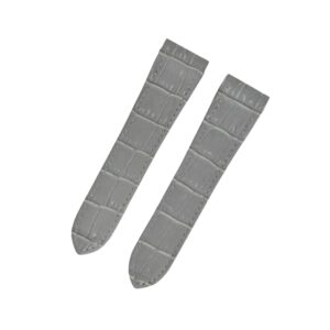 Leather Strap - For Cartier Santos 100 - Grey