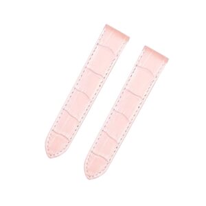 Leather Strap - For Cartier Santos 100 - Pink