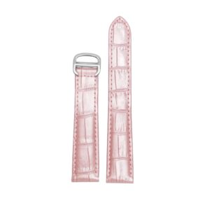 Leather Strap for Cartier Tank / Tank Louis / Tank Américaine / Tank Solo / Tank Must – Pink