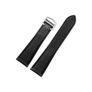 Grained Leather Strap for Cartier Tank / Tank Louis / Tank Américaine / Tank Solo / Tank Must – Black