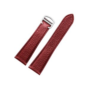 Grained Leather Strap for Cartier Tank / Tank Louis / Tank Américaine / Tank Solo / Tank Must – Red
