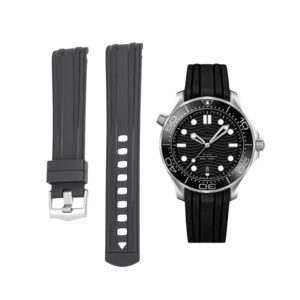 Omega Seamaster (Diver) 300M Rubber Strap - Black