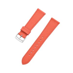 Orange Leather Watch Strap – Handcrafted Replacement Band – Retention Time