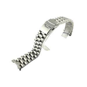 Presidential Strap - For Seiko - Premium Stainless Steel Silver
