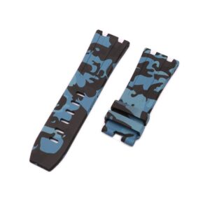 Rubber Strap - For all Audemars Piguet Offshore Diver - Blue Camo