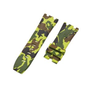 Rubber Strap - For all Audemars Piguet Offshore Diver - Green Camo