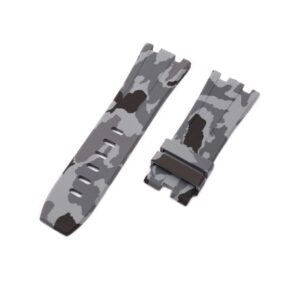 Rubber Strap - For all Audemars Piguet Offshore Diver - Grey Camo
