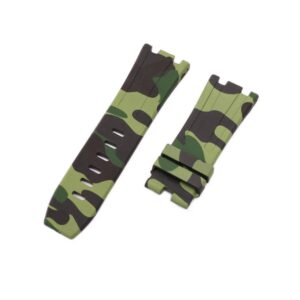 Rubber Strap - For all Audemars Piguet Offshore Diver - Military Camo