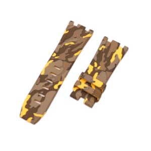 Rubber Strap - For all Audemars Piguet Offshore Diver - Yellow Camo