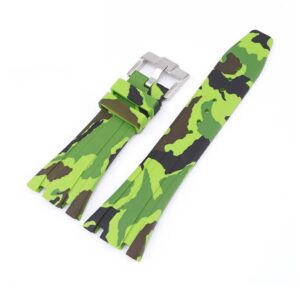 Rubber Strap - For all Audemars Piguet Royal Oak 41mm - Light Green Camo